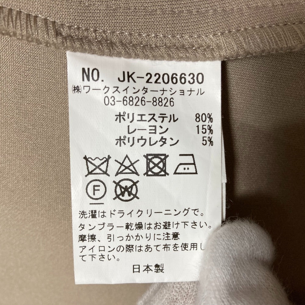 ツルバイマリコオイカワ フリルティアードノーカラージャケット