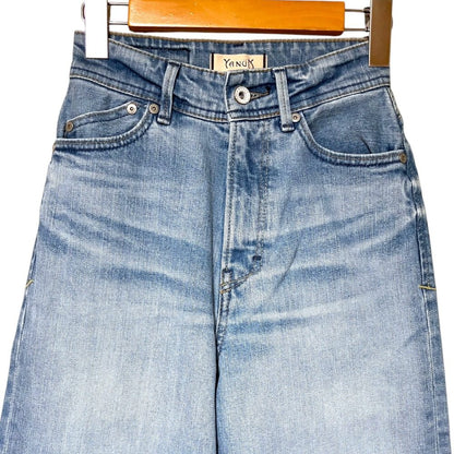 ヤヌーク Wide Straight Purity デニムパンツ