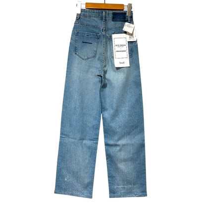 ヤヌーク Wide Straight Purity デニムパンツ