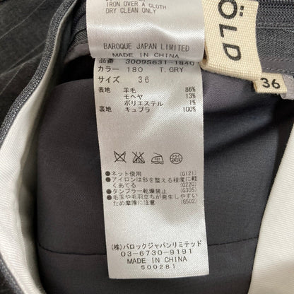 エンフォルド モヘヤブレンドストライプスラックス