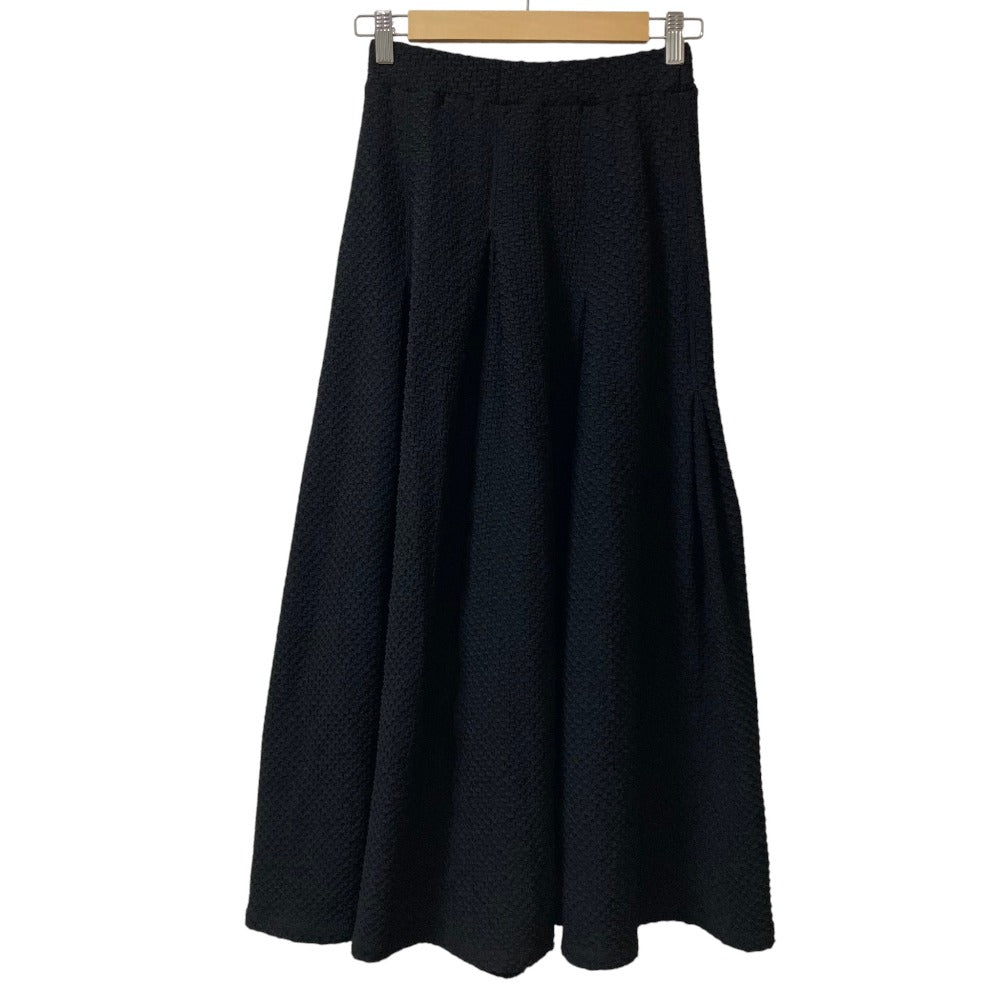 マメクロゴウチ Shirring Jersey Jacquard フレアスカート