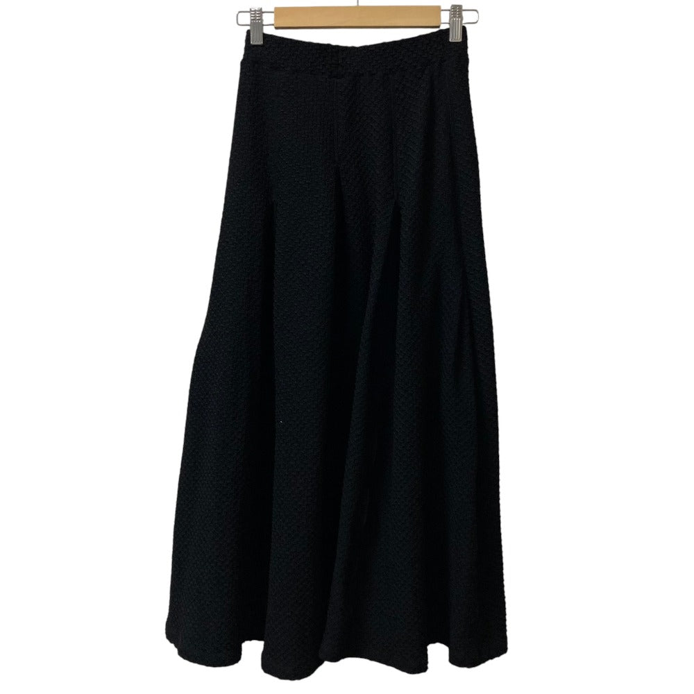 マメクロゴウチ Shirring Jersey Jacquard フレアスカート