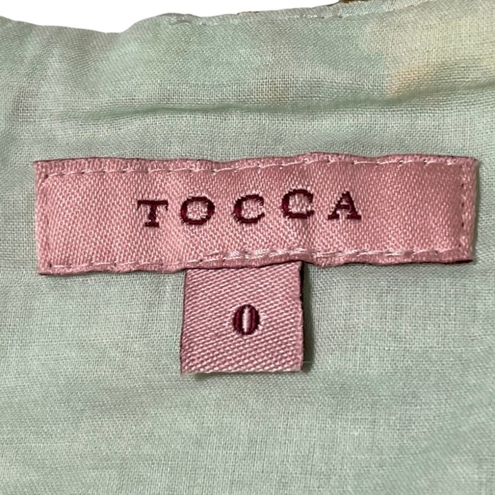 トッカ フラワー刺繍ノースリーブドレス