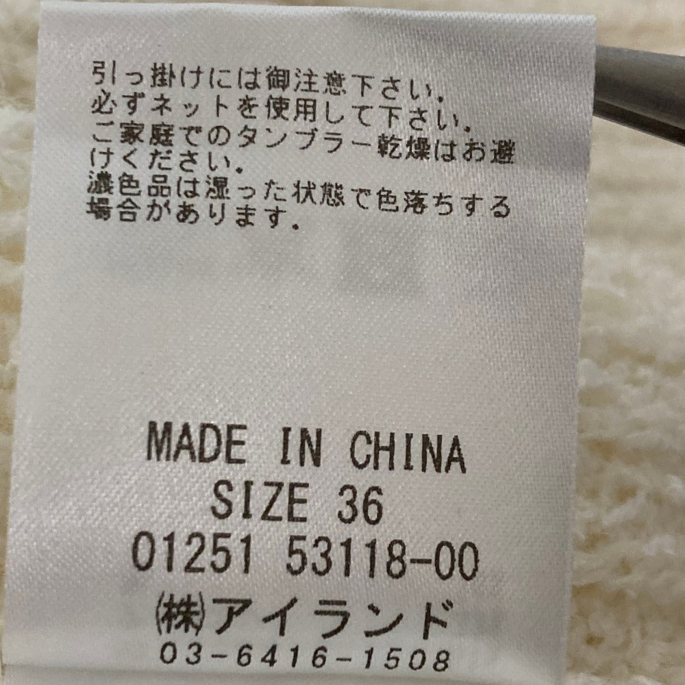グレースコンチネンタル 25SS ワッフルショートニットカーディガン