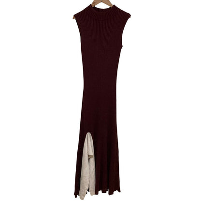 ハーリップトゥ High neck Knit ロングワンピース
