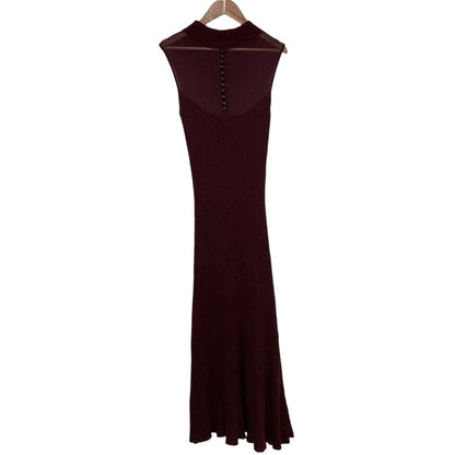 ハーリップトゥ High neck Knit ロングワンピース