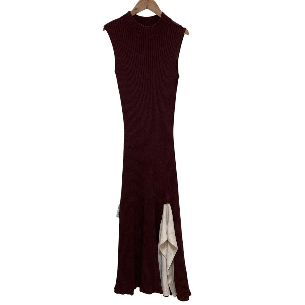 ハーリップトゥ High neck Knit ロングワンピース