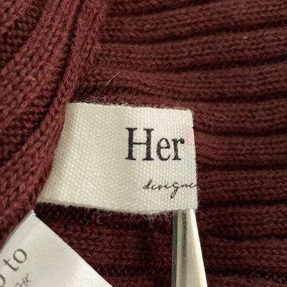 ハーリップトゥ High neck Knit ロングワンピース