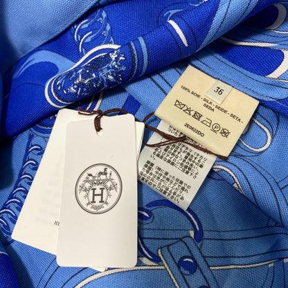 エルメス Grand Tralala Cut シルクドレス