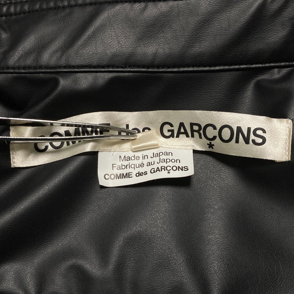 コムデギャルソン ストレッチエコレザー ロングシャツ