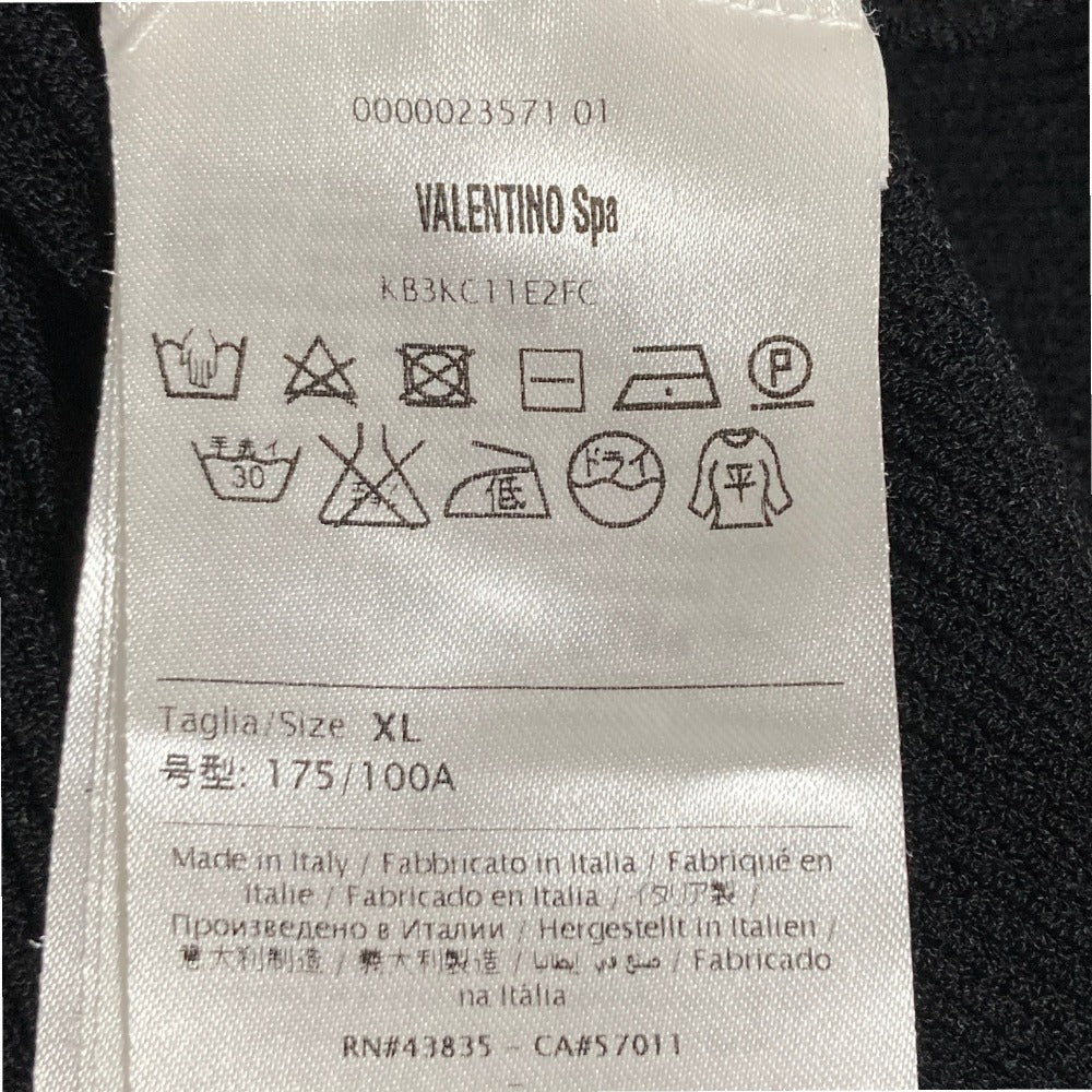 ヴァレンティノ レースドッキングリブニットセーター