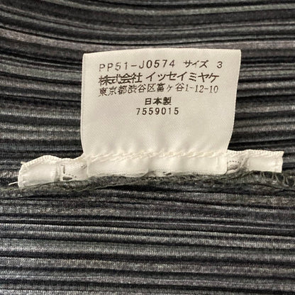 プリーツプリーズイッセイミヤケ バイカラープリーツニットカーディガン