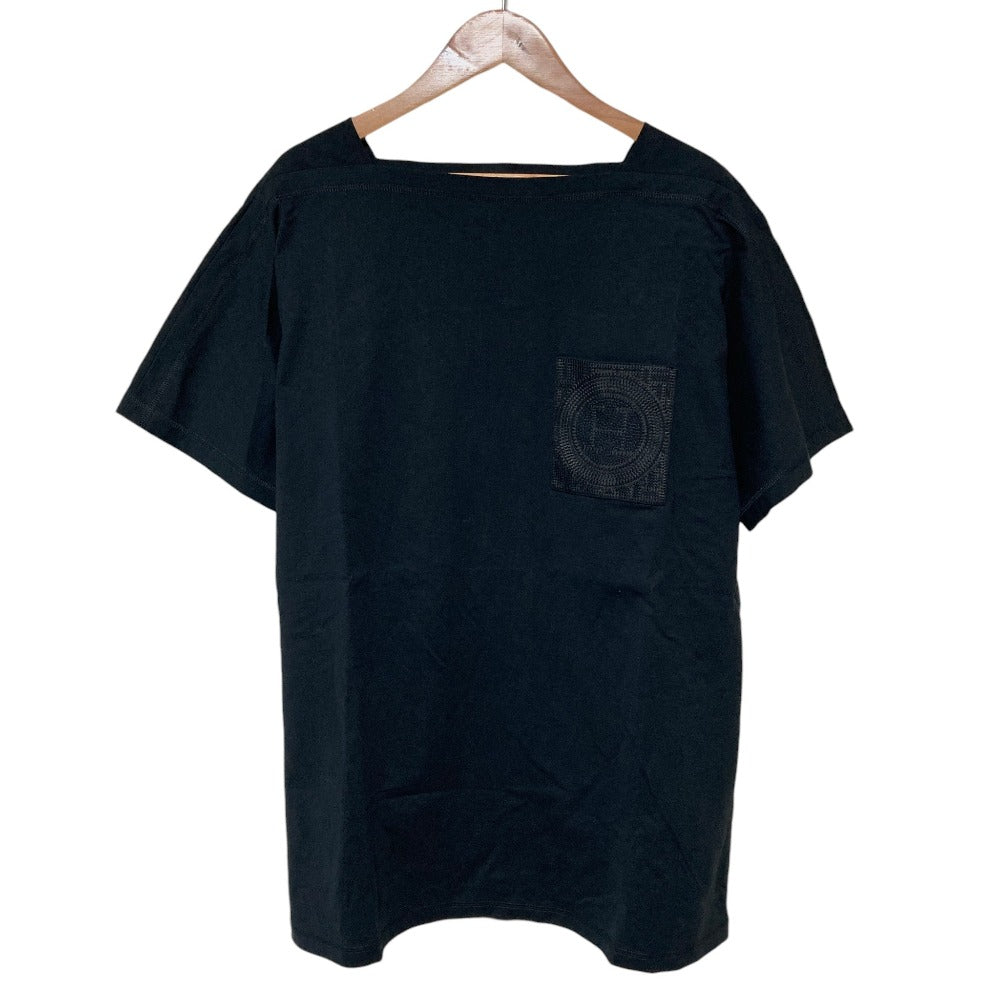 エルメス 刺繍ポケット モザイク コットンTシャツ