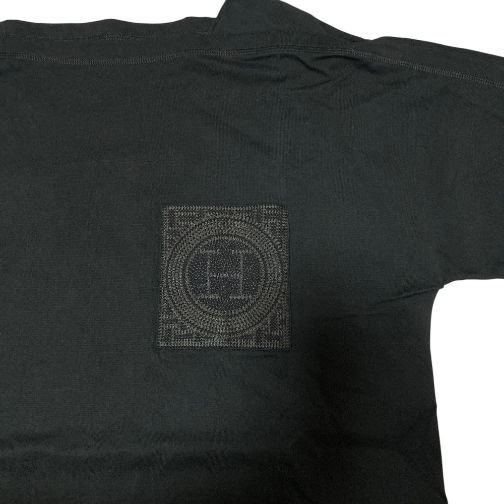 エルメス 刺繍ポケット モザイク コットンTシャツ