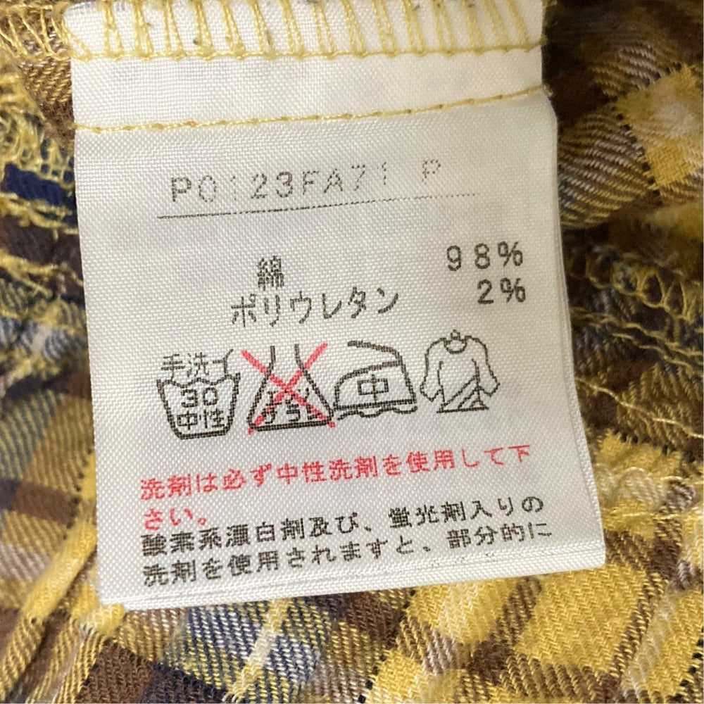 ペーハーブルー チェックワンピース