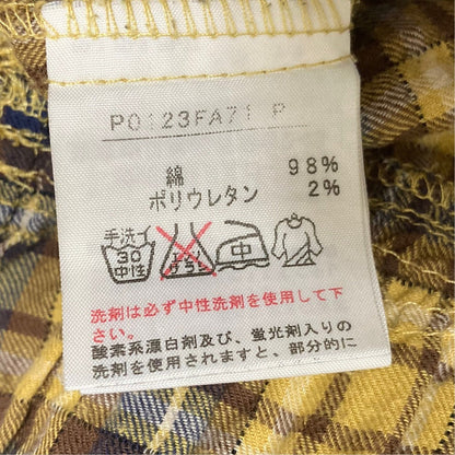 ペーハーブルー チェックワンピース