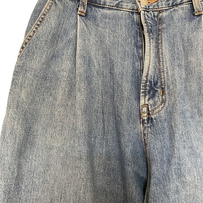 ミラオーウェン ルーズフィットタックデニムパンツ
