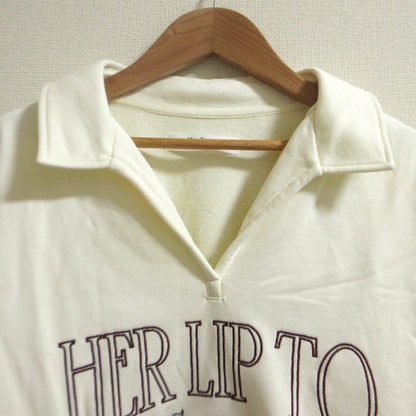 ハーリップトゥ Embroidery Polo スウェット