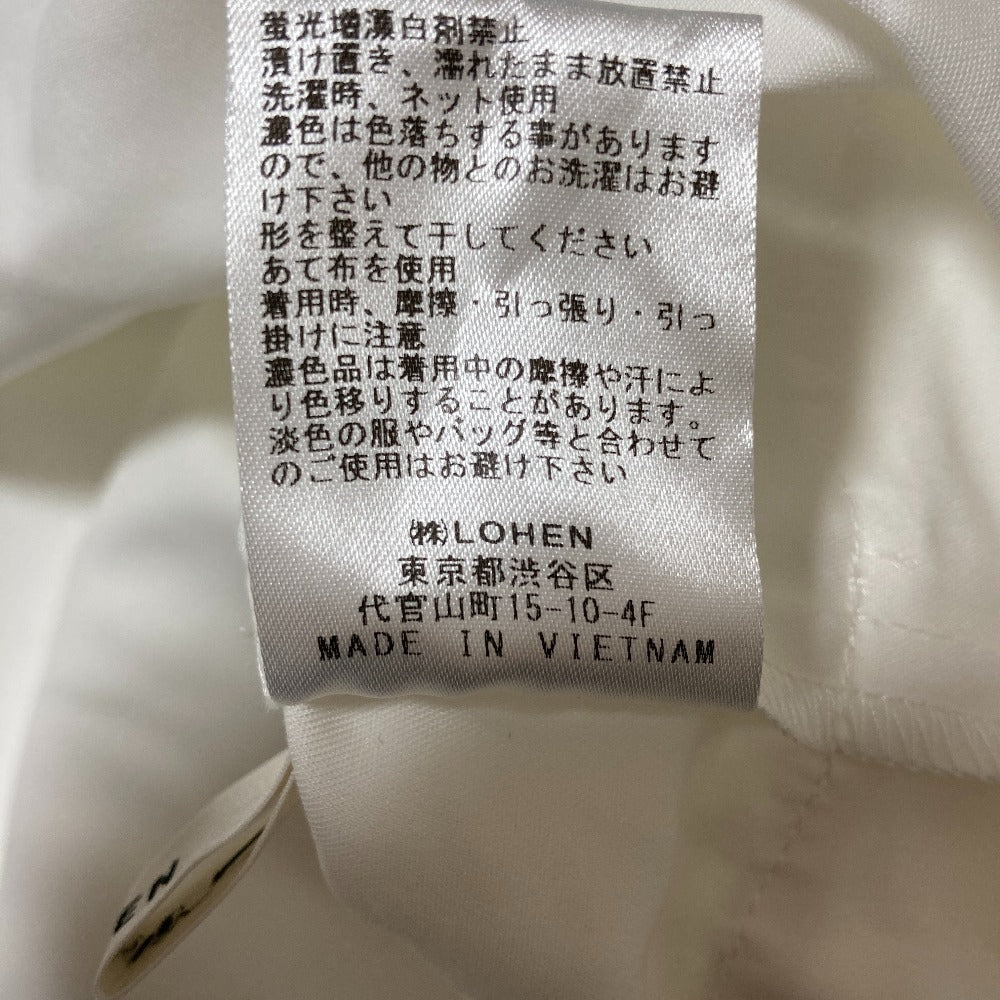 ローヘン ハイカウントダブルクロスノーカラーブラウス