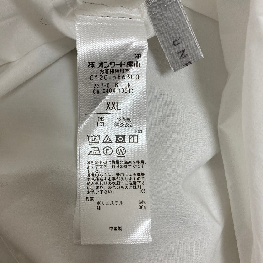 アンフィーロ フリルネックブラウスシャツ