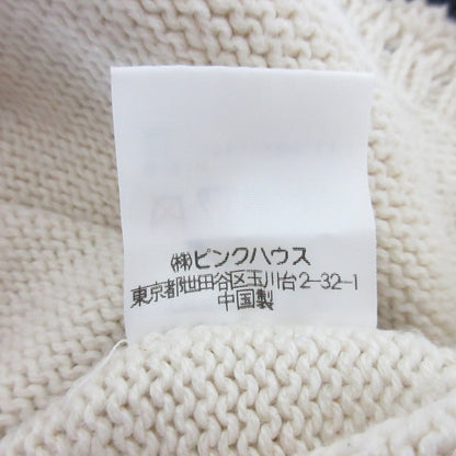 ピンクハウス フラワー刺繍フーディーニットベスト
