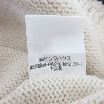 ピンクハウス フラワー刺繍フーディーニットベスト