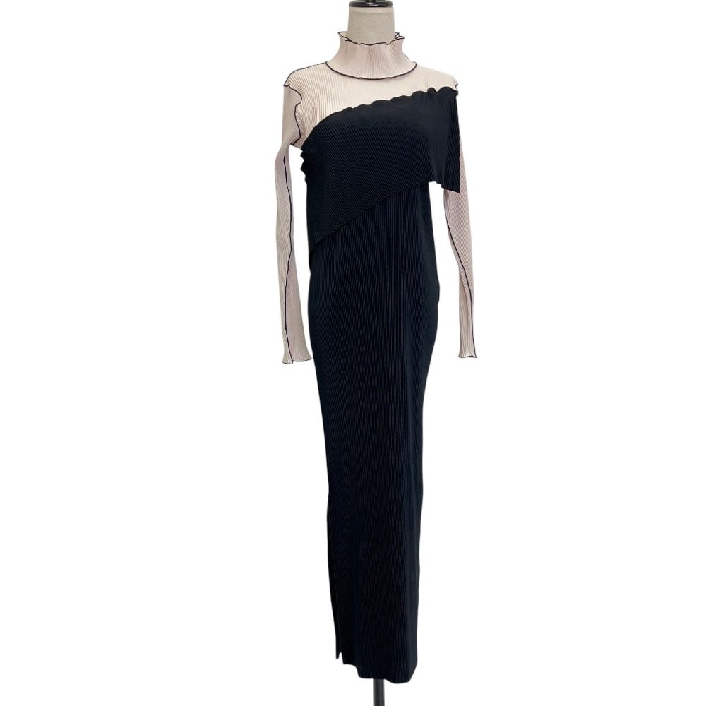 コトハヨコザワ SPIRAL WAVE LONG SLEEVE DRESS HIGH NECK TYPE ワンピース