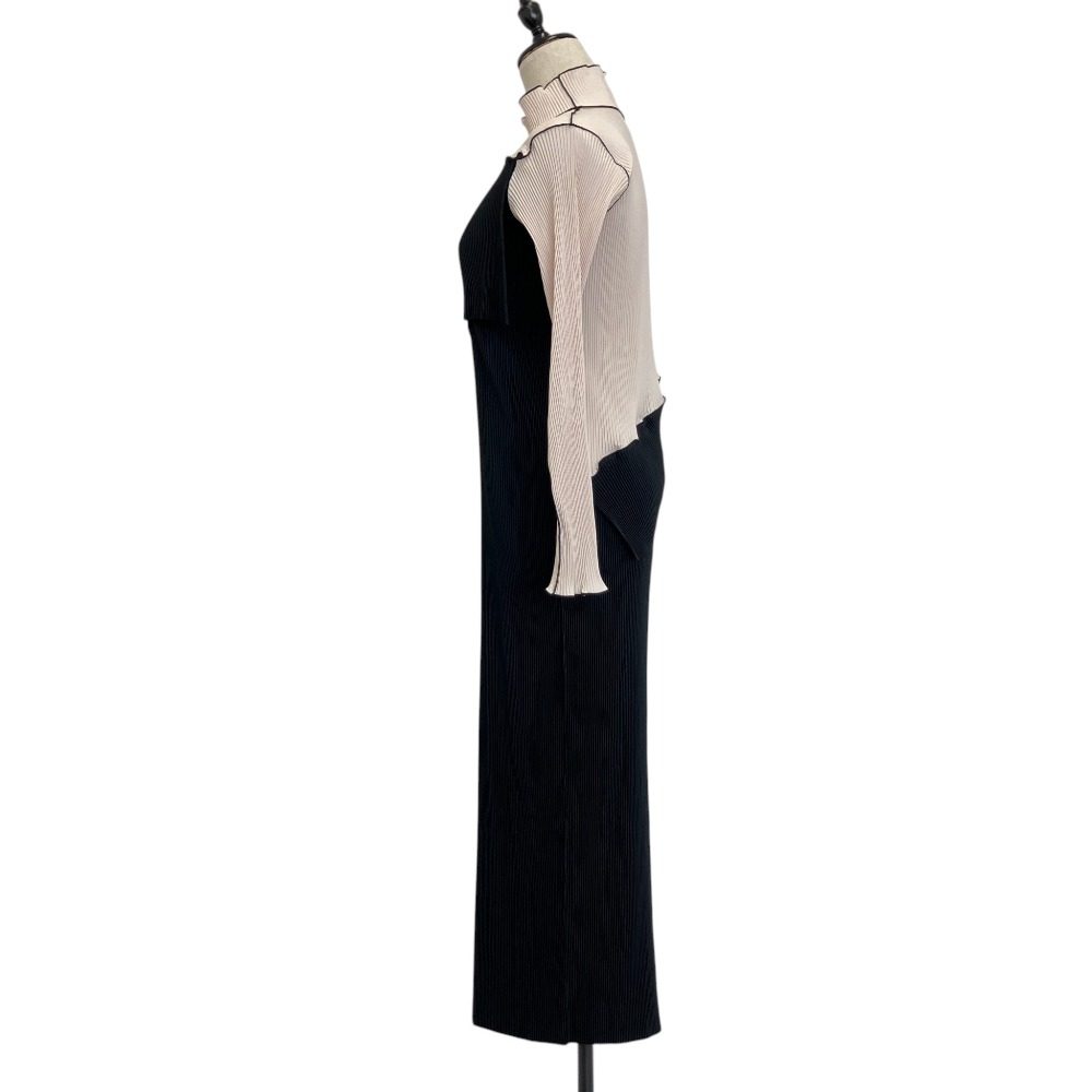 コトハヨコザワ SPIRAL WAVE LONG SLEEVE DRESS HIGH NECK TYPE ワンピース