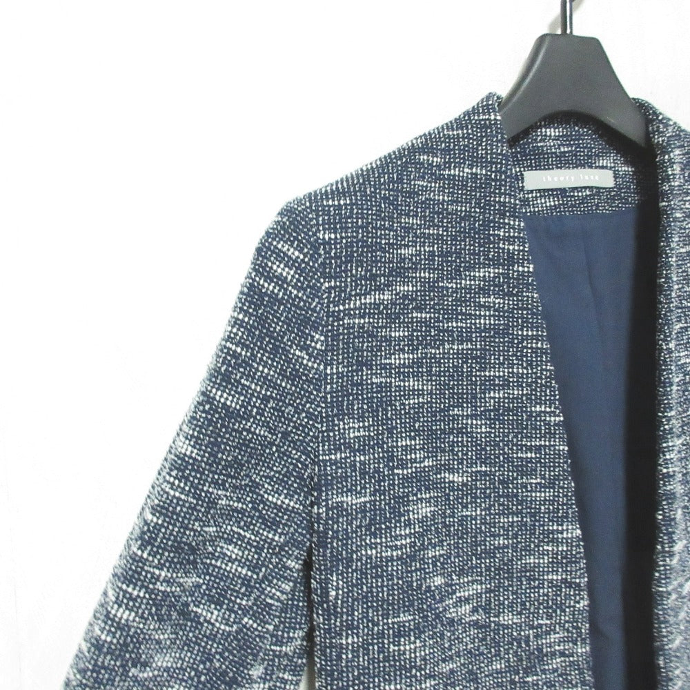 セオリーリュクス Tweedy ノーカラージャケット