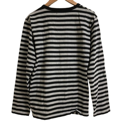 アニエスベー ボーダーコットン長袖Tシャツ