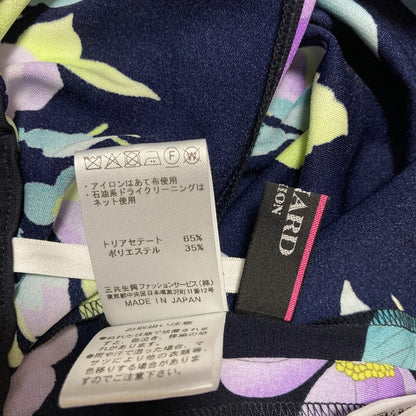 レオナールファッション フラワープリントストレッチパンツ