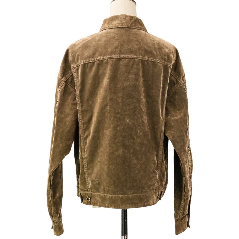 ミュウミュウ フロック加工シャンブレー ジャケット