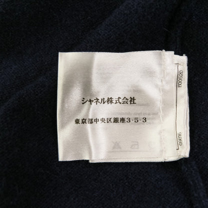 シャネル カメリアボタン カシミヤニットワンピース