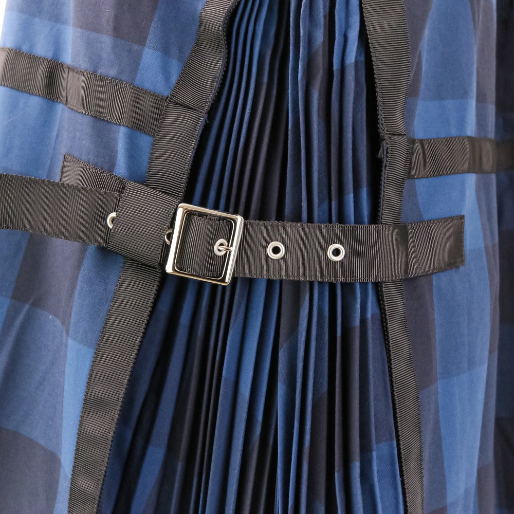 サカイ コットンチェックロングシャツワンピース