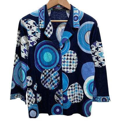 レオナールファッション シルク総柄シャツ