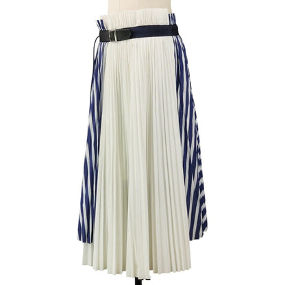 サカイ Stripe Shirting プリーツスカート