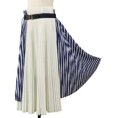 サカイ Stripe Shirting プリーツスカート