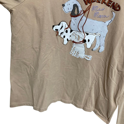 ウィークエンドマックスマーラ ドッグプリントロングスリーブTシャツ