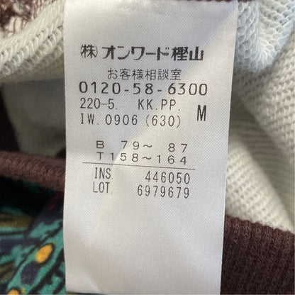 ポールスミス ペイズリープリントコットンクルーネックスウェット