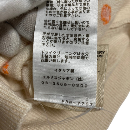 エルメス ブリッドドゥガラ カシミヤ半袖ニット