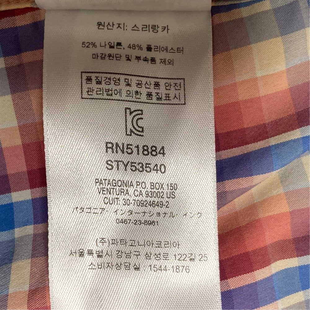 パタゴニア チェックシャツ