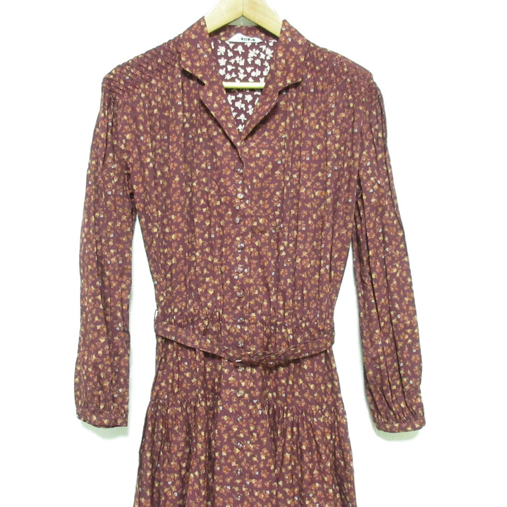 インゲボルグ フラワープリントシャツワンピース