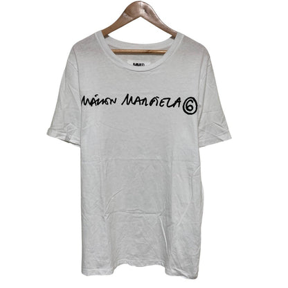 エムエムシックス メゾンマルジェラ レターロゴプリントショートスリーブTシャツ