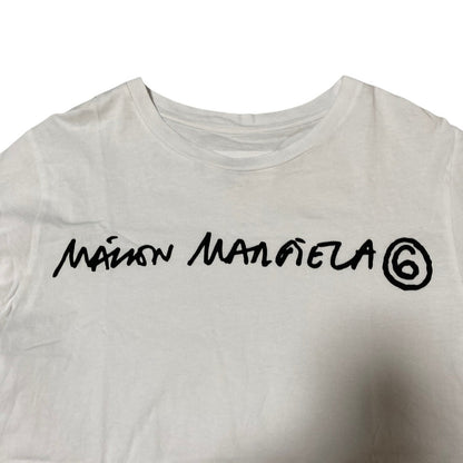 エムエムシックス メゾンマルジェラ レターロゴプリントショートスリーブTシャツ