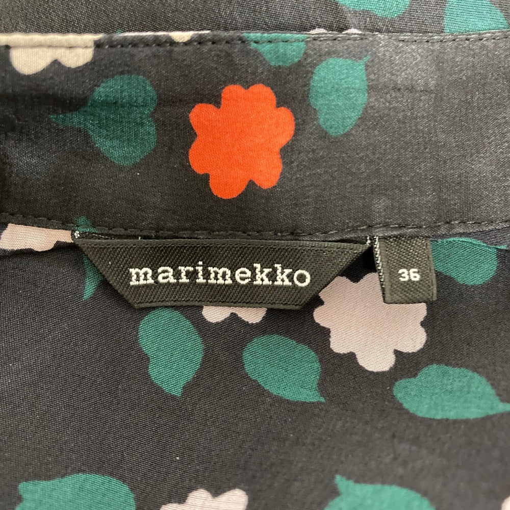 マリメッコ シルクロングスリーブチュニックシャツ