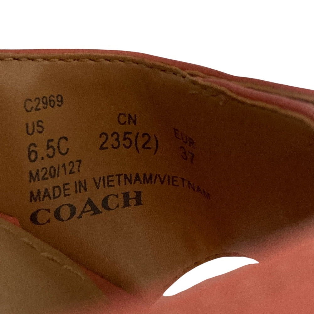 コーチ MOLLIE LEATHER SANDAL サンダル