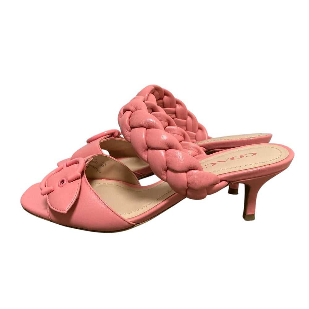 コーチ MOLLIE LEATHER SANDAL サンダル