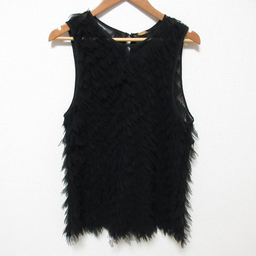 ミューズドゥドゥーズィエムクラス TULLE TIERED BLOUSE ノースリーブブラウス