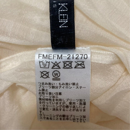 ミッシェルクラン サイドプリーツロングシアーシャツワンピース