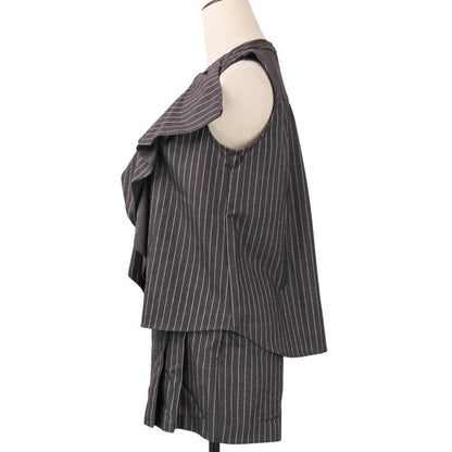 ハーリップトゥ Fleurine Ruffle Blouse Double Tuck Front Shorts セットアップ
